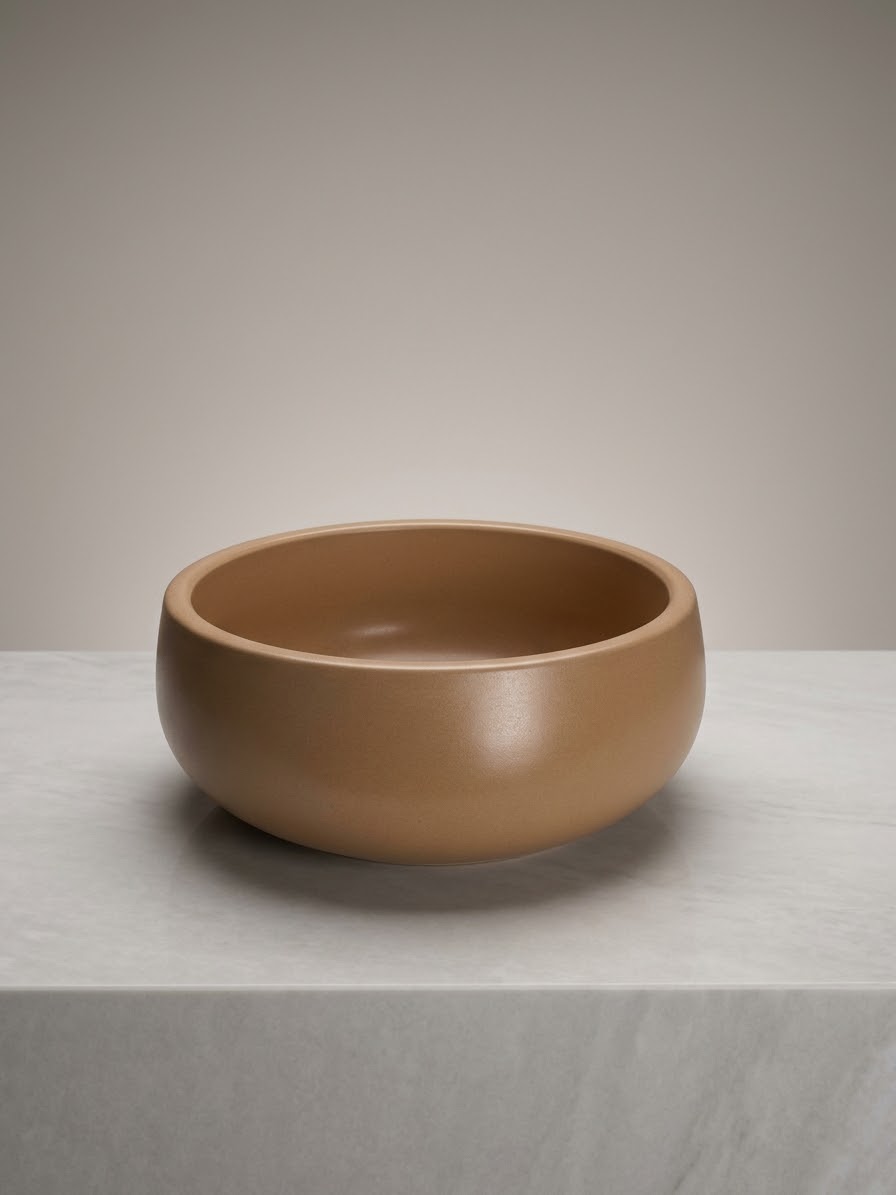 Bowl cerámica marrón mate